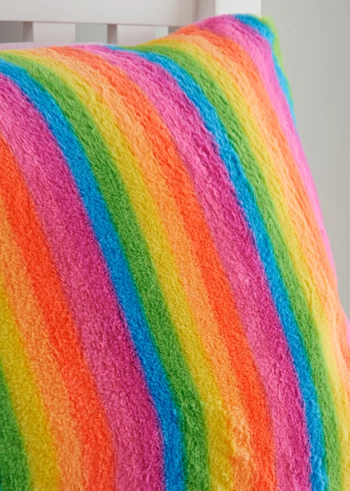 Multicolour Rainbow Soft Duvet Set - Single Image 2