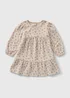 Girls Cream Floral Printed Dress (1-7yrs) - 1 to 1 half years Image 1