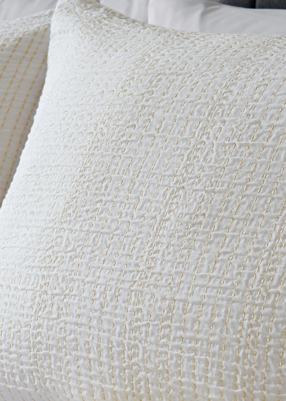 White Metallic Duvet Set - Double Image 2