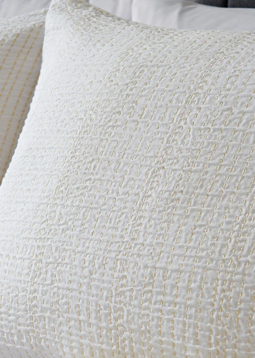 White Metallic Duvet Set - Double Image 2