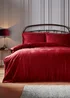 Red Velvet Trim Duvet Set - Double Image 1