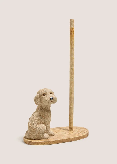 Beige Cockapoo Toilet Roll Holder Image 1
