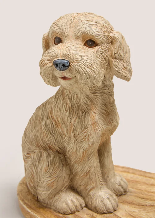 Beige Cockapoo Toilet Roll Holder Image 2