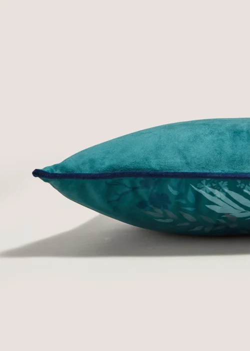 Teal Peacock Cushion Image 2