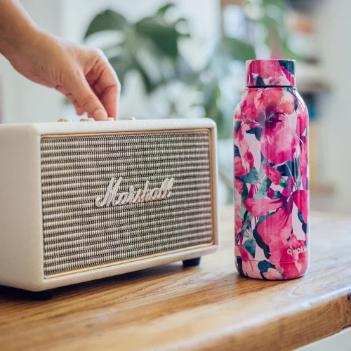 Quokka Thermal Pink Bloom Stainless Steel Bottle (510 ml) - One Size Image 4