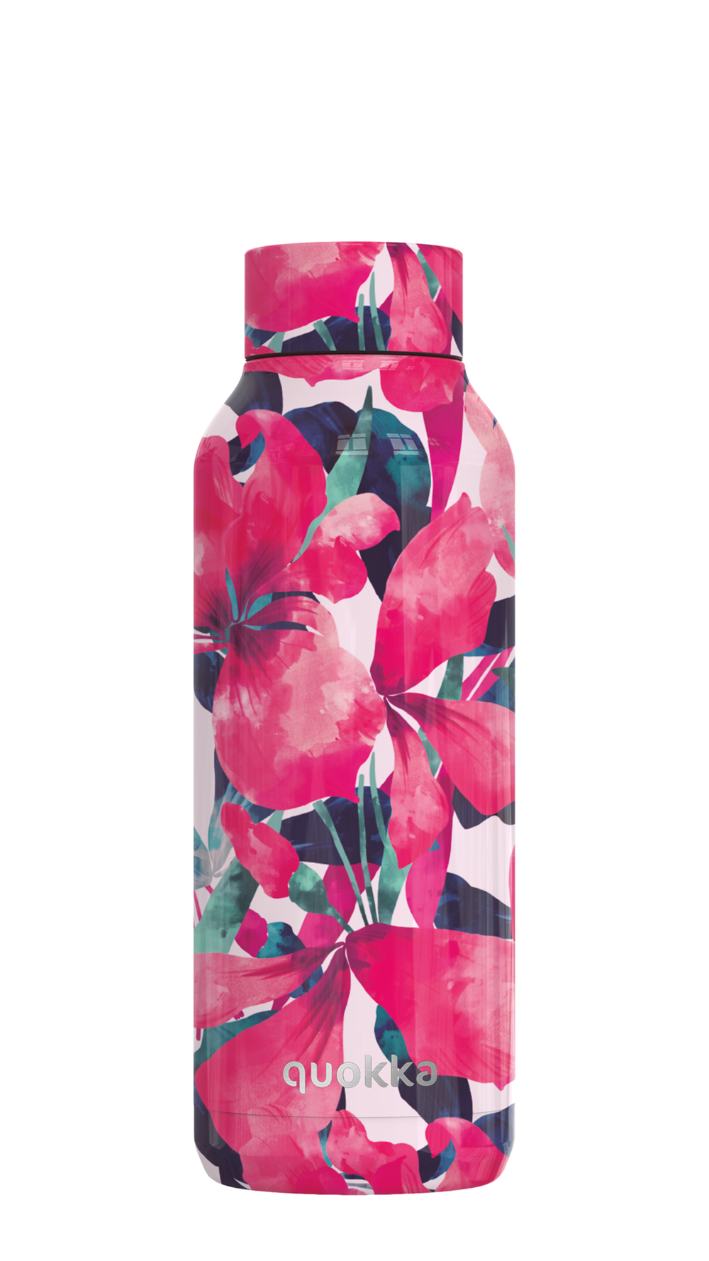 Quokka Thermal Pink Bloom Stainless Steel Bottle (510 ml) - One Size Image 1
