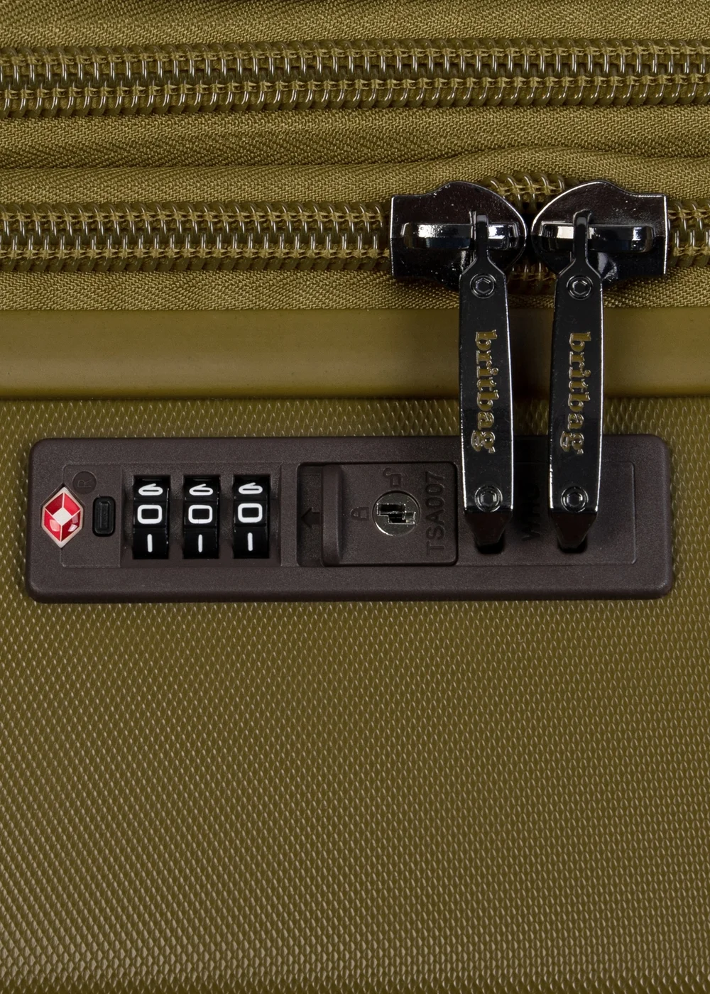 BritBag Galloway Olive Nut Suitcase with TSA Lock - Cabin Image 3