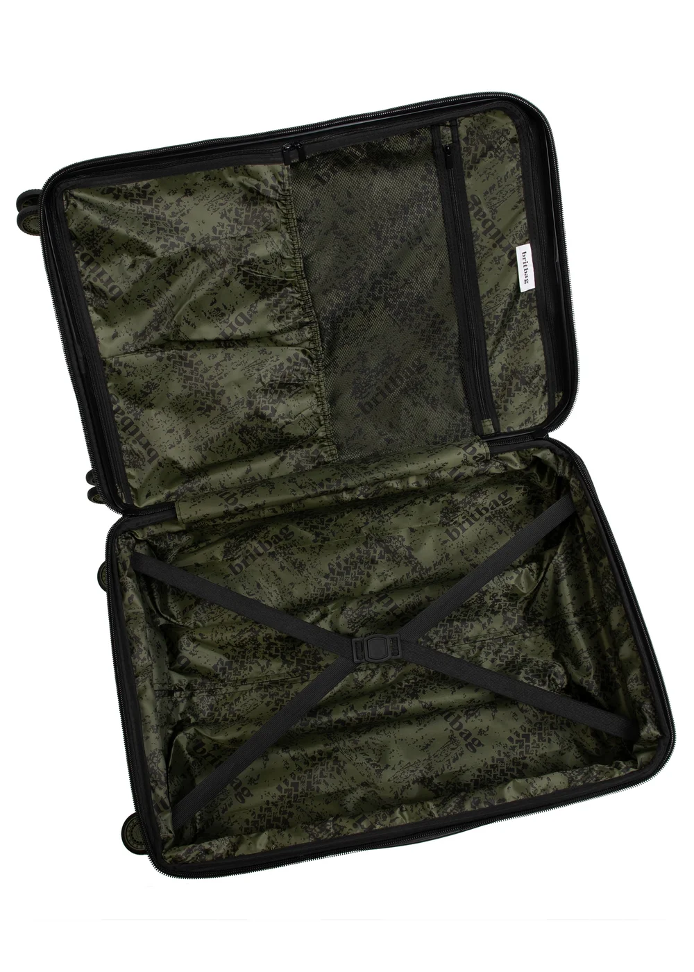 BritBag Annamite Moss Black/Green Geo Print Medium Suitcase with TSA Lock - Cabin Image 5