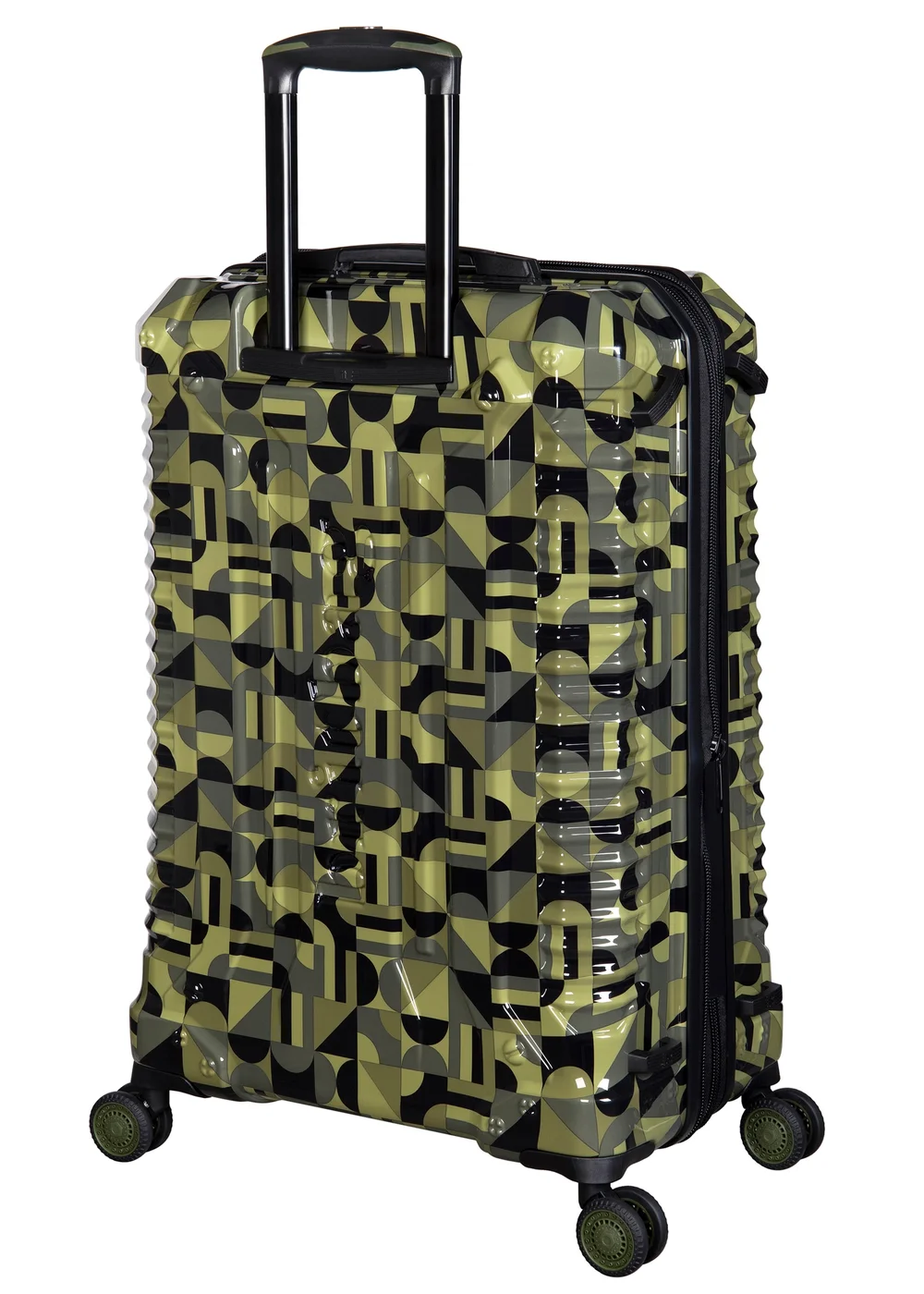 BritBag Annamite Moss Black/Green Geo Print Large Suitcase with TSA Lock - Large Image 2