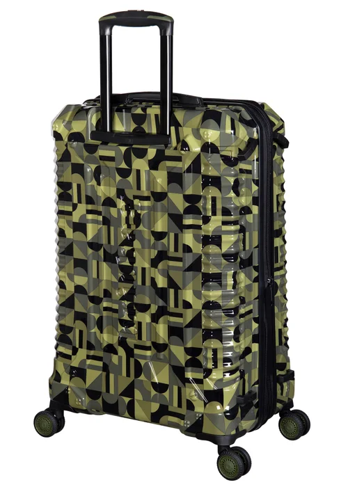 BritBag Annamite Moss Black/Green Geo Print Large Suitcase with TSA Lock - Large Image 2