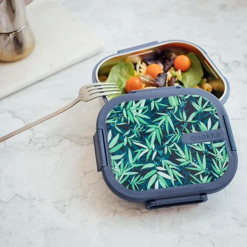 Quokka Green Blossom Stainless Steel Lunch Box - One Size Image 4