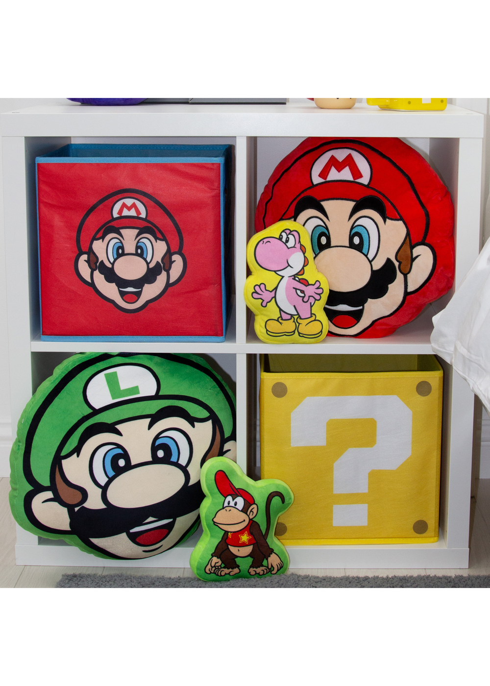Super Mario Faces 2 Pack Storage Box (30cm x 30cm) - No Size Image 4