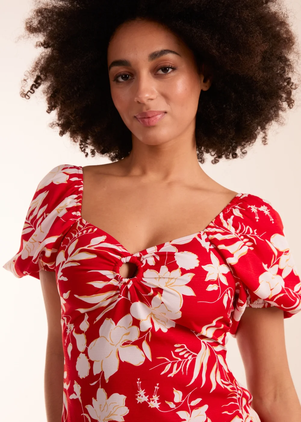 Blue Vanilla Red Ring Detail Mini Dress - 8 Image 3