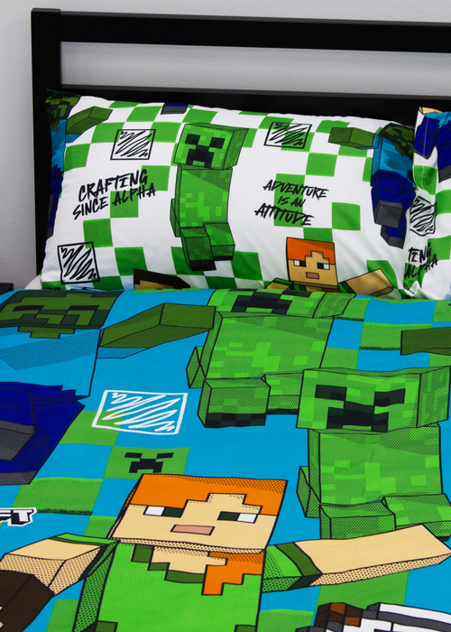 Minecraft Drawn Duvet - Double Image 4