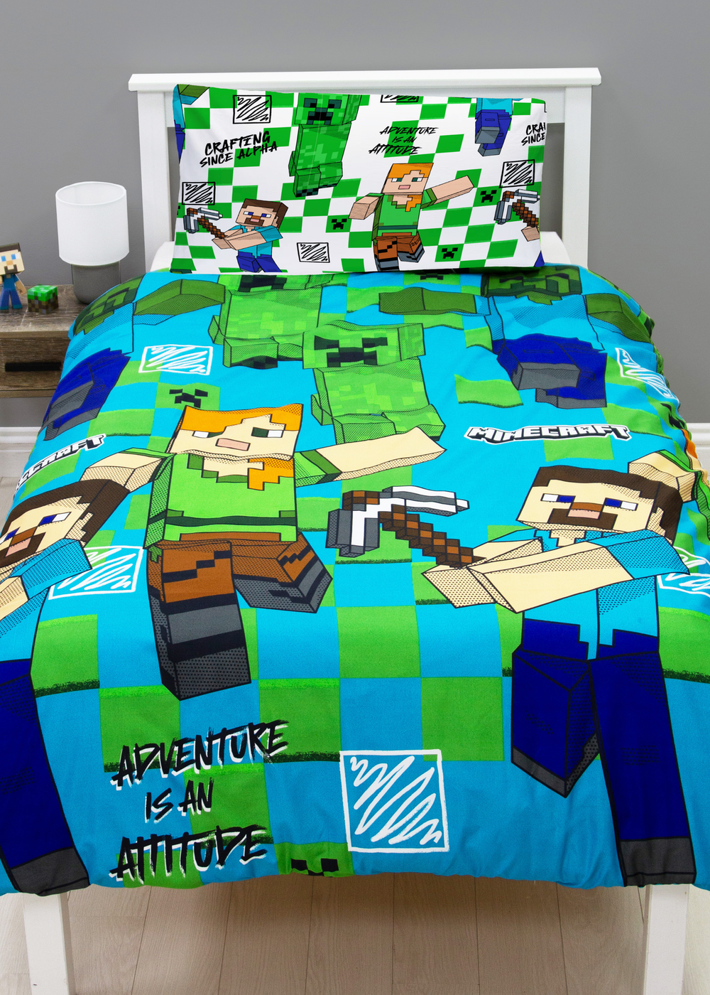 Minecraft Drawn Duvet - Single Image 3