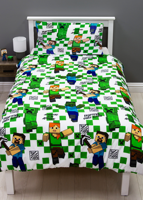 Minecraft Drawn Duvet - Single Image 2