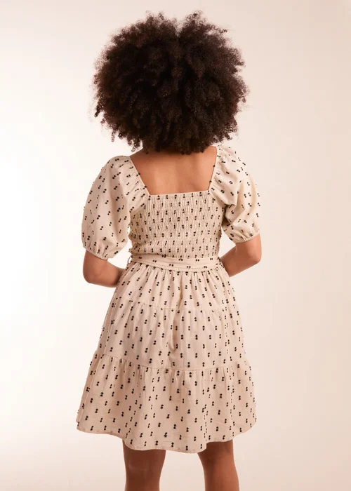 Blue Vanilla Stone Dobby Spot Mini Dress - L Image 2