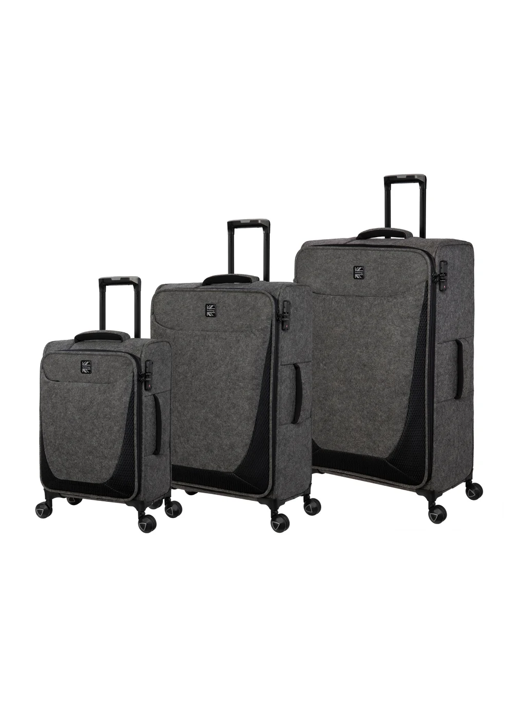 BritBag Perissa Tech Grey Suitcase with TSA Lock - Cabin Image 1