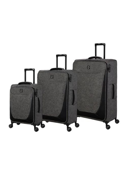 BritBag Perissa Tech Grey Suitcase with TSA Lock - Cabin Image 1