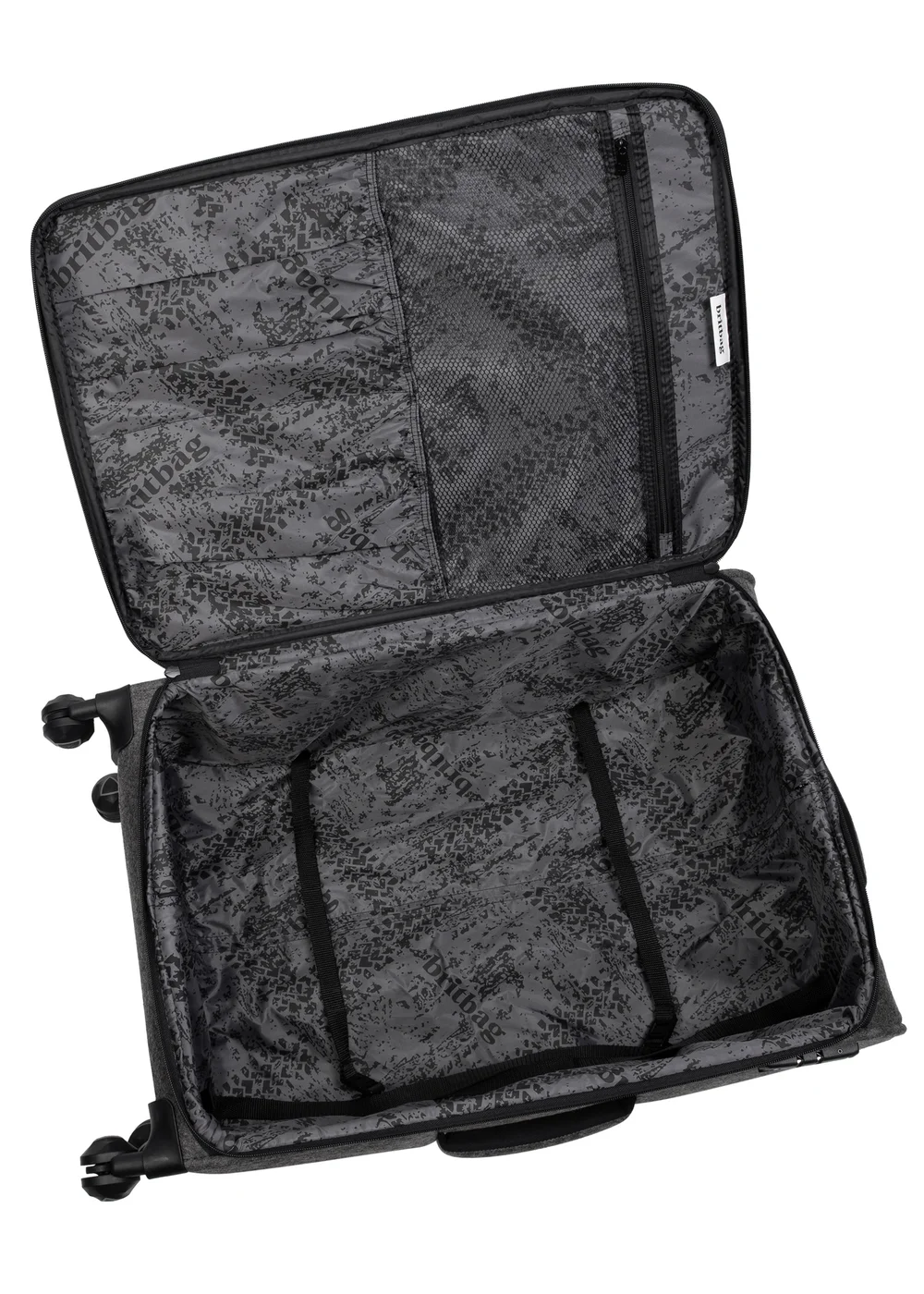 BritBag Perissa Tech Grey Suitcase with TSA Lock - Cabin Image 5