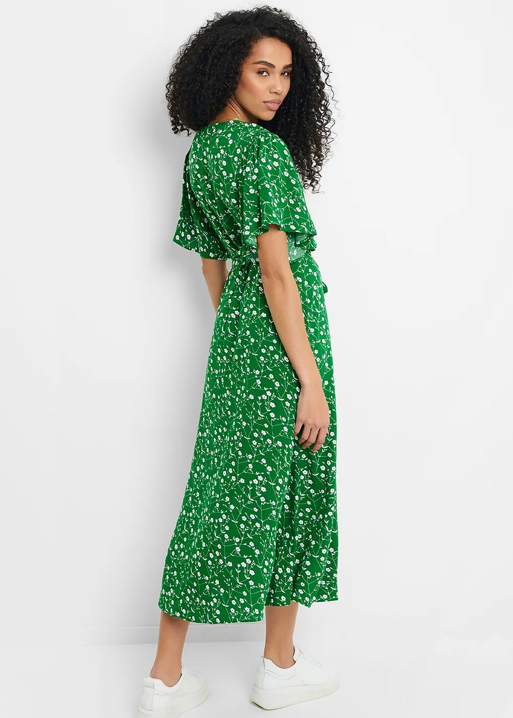 Threadbare Green Pastill Button Down Midi Dress - 8 Image 3