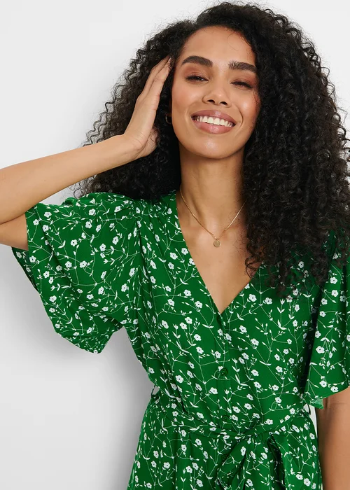 Threadbare Green Pastill Button Down Midi Dress - 8 Image 4
