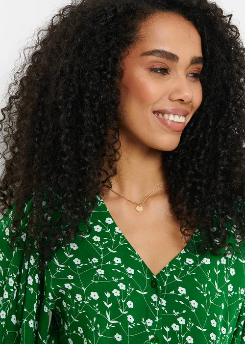 Threadbare Green Pastill Button Down Midi Dress - 8 Image 5