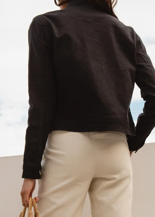 Threadbare Black Rome Classic Denim Jacket - 8 Image 2