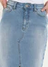 Threadbare Light Blue Amsterdam Denim Midi Skirt - Size 8 Image 3