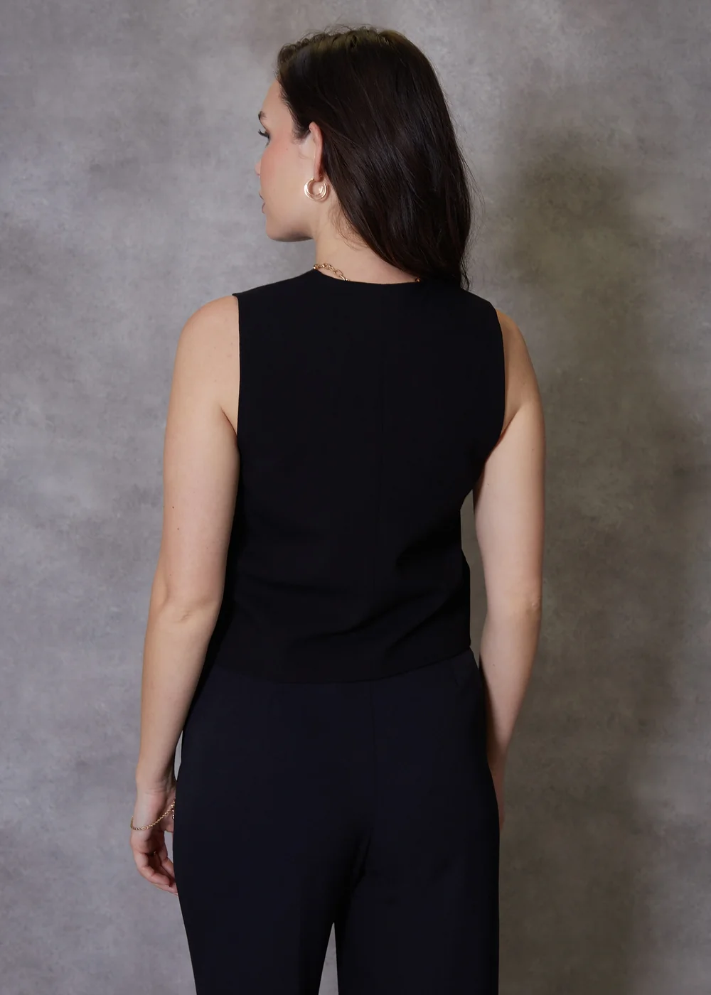 Threadbare Black Queen Tailored Waistcoat - 8 Image 2