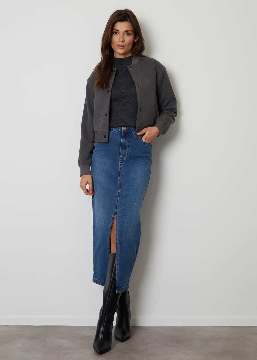 Threadbare Blue Antwerp Denim Maxi Skirt - Size 8 Image 1