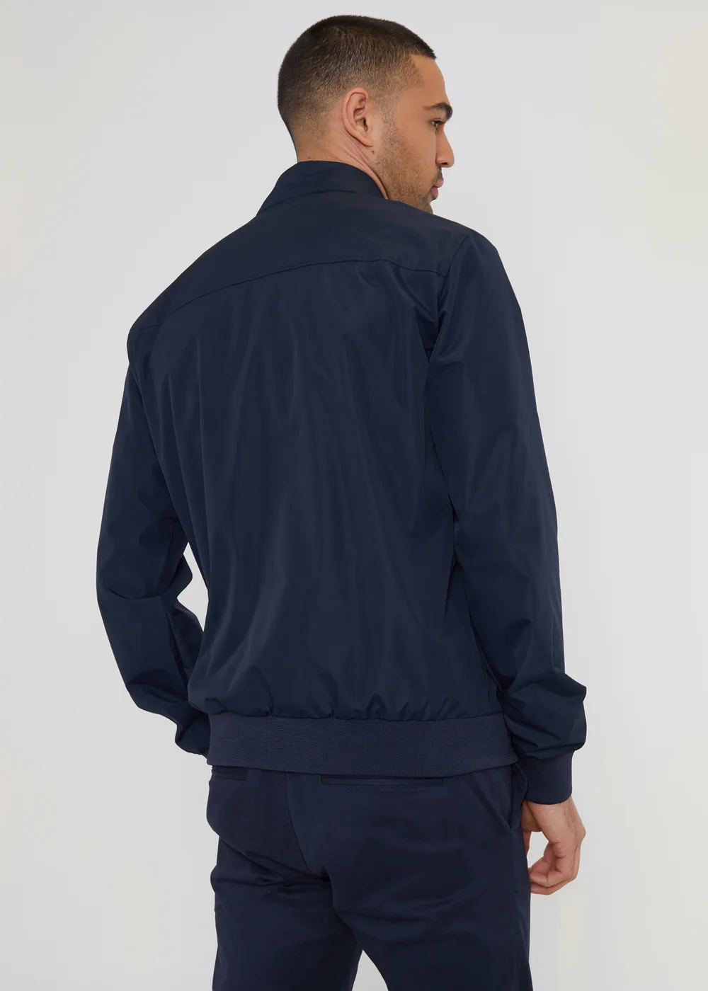Threadbare Navy Showerproof Harrington Style Jacket - 2XL Image 2