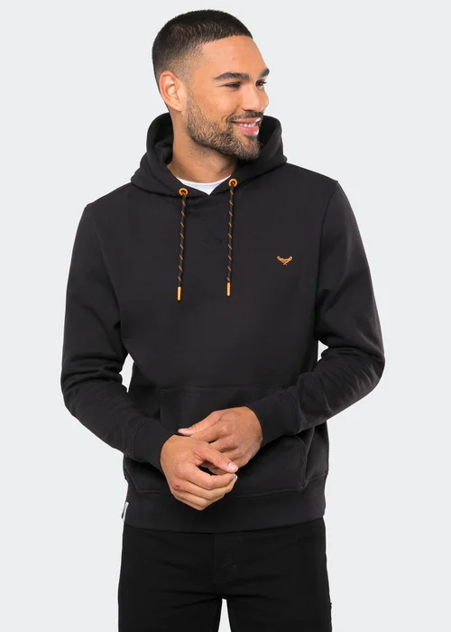 Threadbare Black Cotton Blend Pullover Hoody - S Image 1