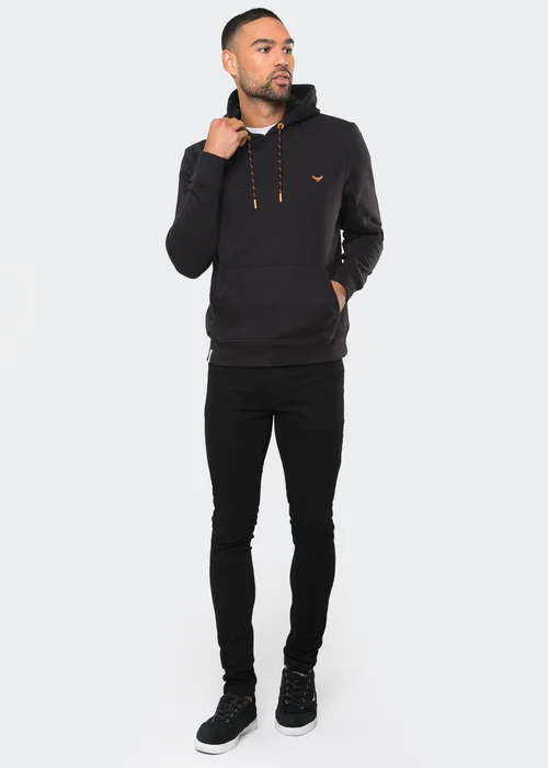 Threadbare Black Cotton Blend Pullover Hoody - S Image 4