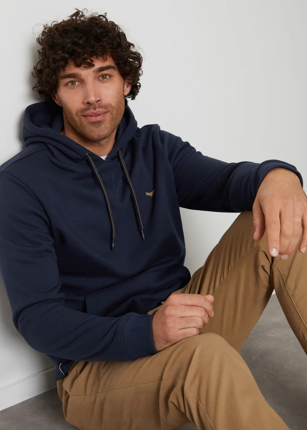 Threadbare Navy Cotton Blend Pullover Hoody - 2XL Image 5