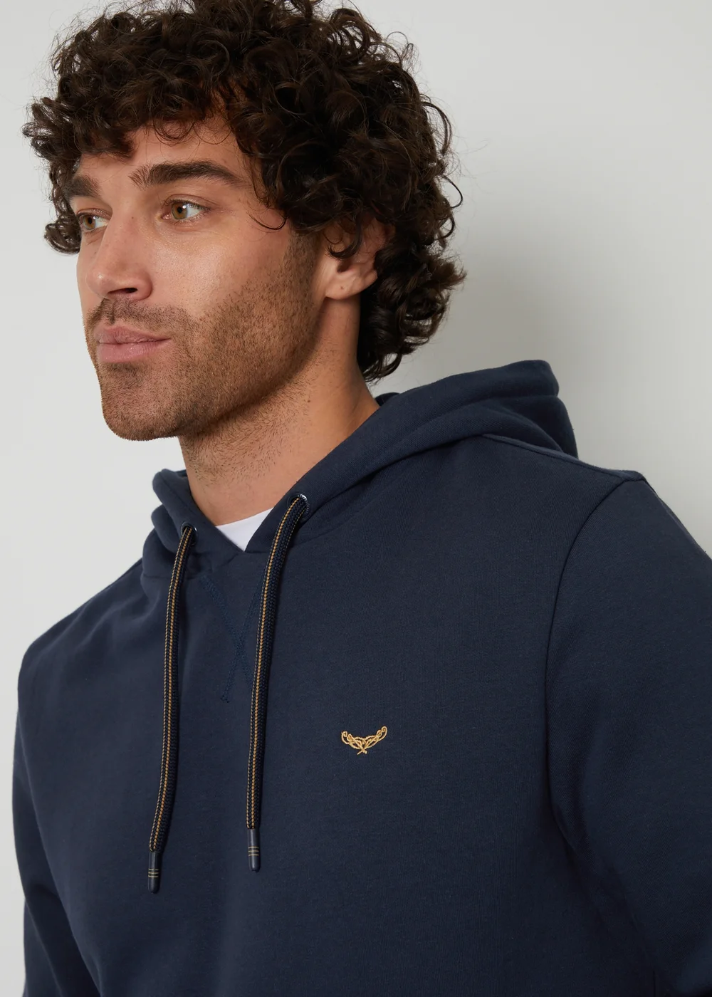 Threadbare Navy Cotton Blend Pullover Hoody - 2XL Image 3