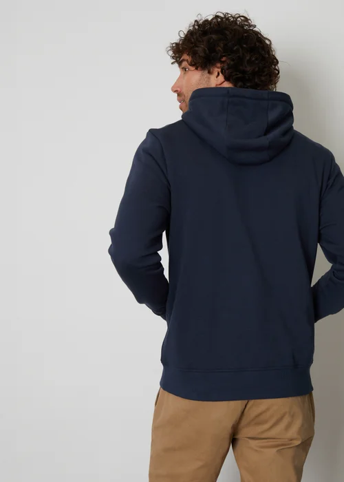 Threadbare Navy Cotton Blend Pullover Hoody - 2XL Image 2
