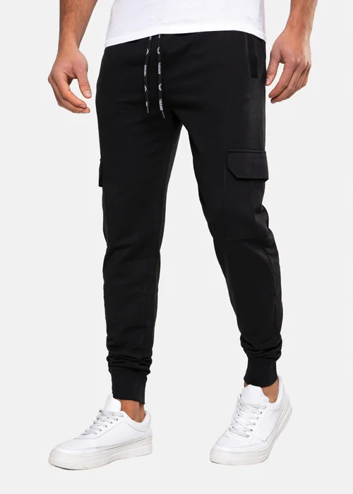 Threadbare Black Cargo Style Joggers - XL Image 1