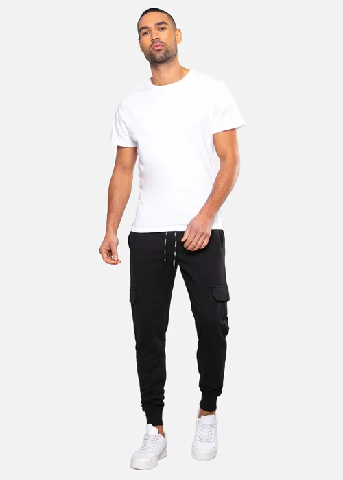 Threadbare Black Cargo Style Joggers - XL Image 3
