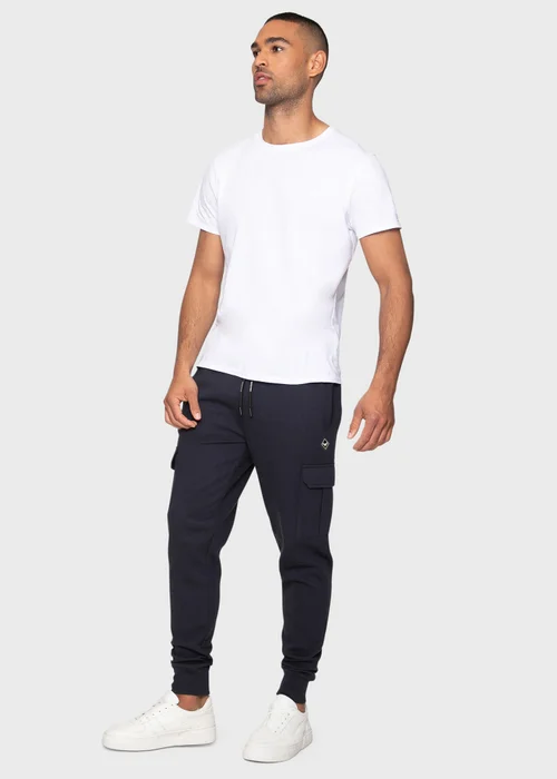 Threadbare Navy Cargo Style Joggers - M Image 4