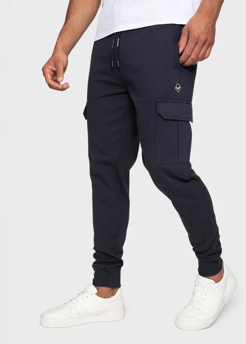 Threadbare Navy Cargo Style Joggers - M Image 1