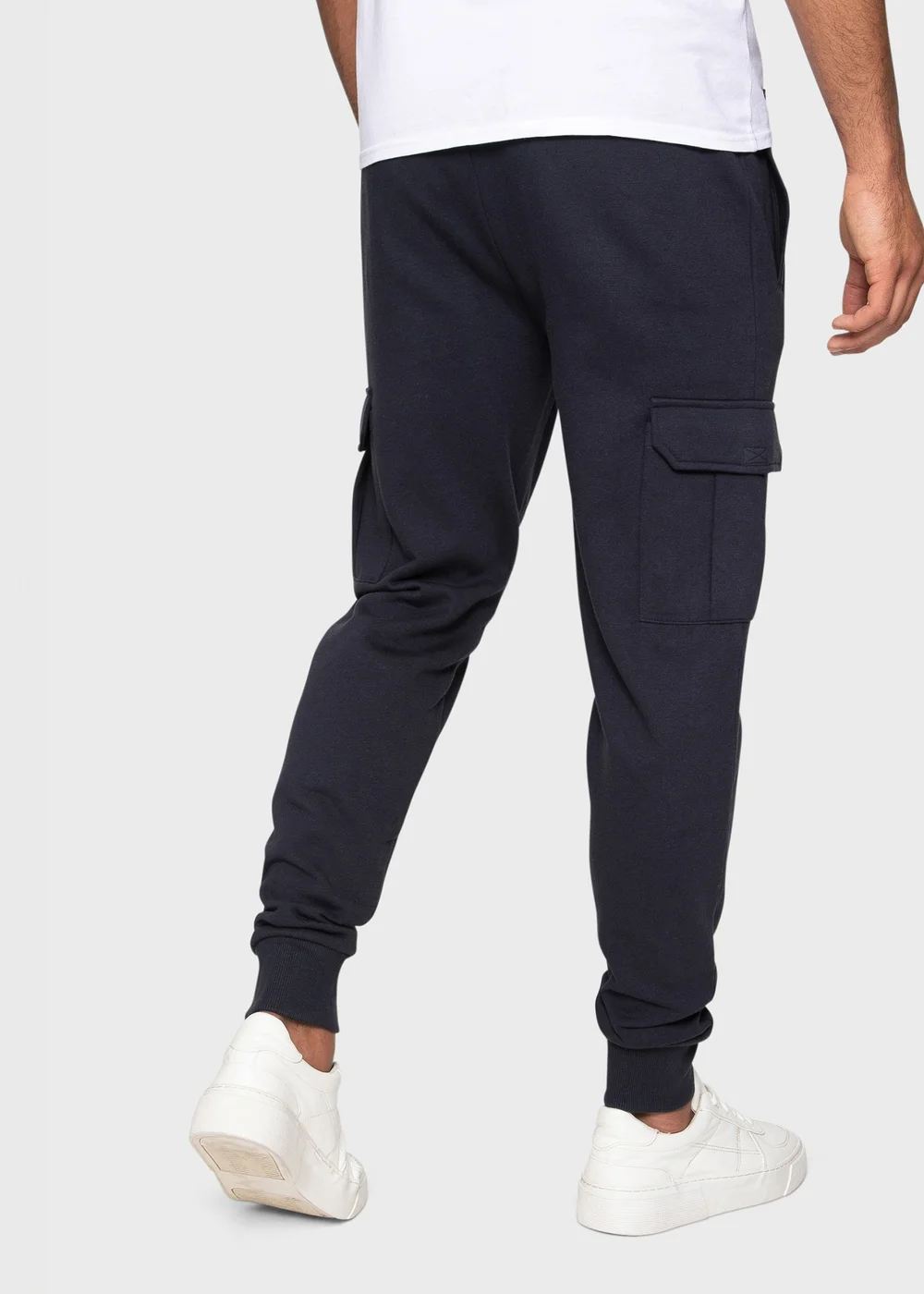 Threadbare Navy Cargo Style Joggers - M Image 2