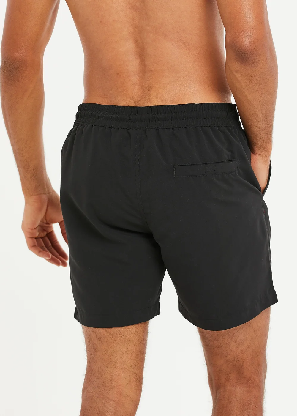 Threadbare Black Swim Shorts - Small Image 2