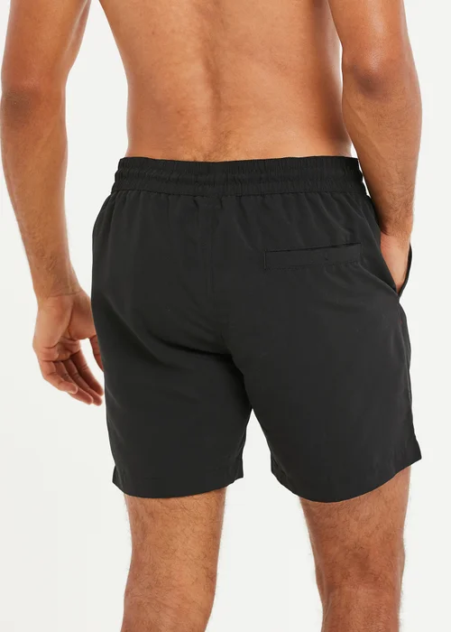 Threadbare Black Swim Shorts - Small Image 2
