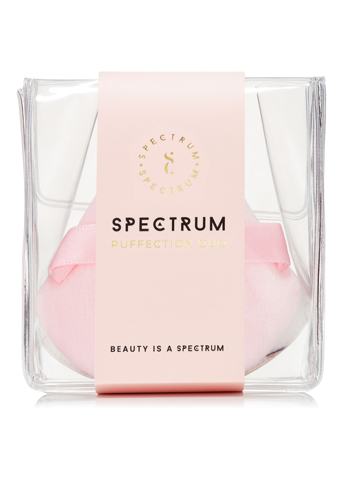 Spectrum Pink Velour & Marble Rubycell Makeup Puff Duo - One Size Image 3