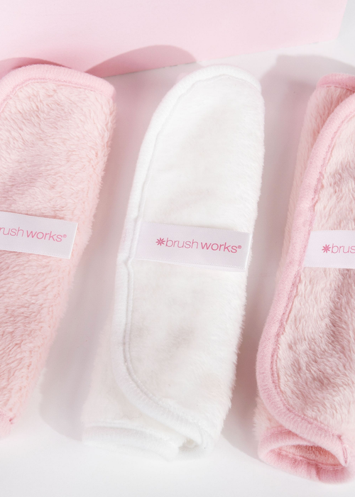Brushworks Re-usable Makeup Remover Cloth Trio - One Size Image 2