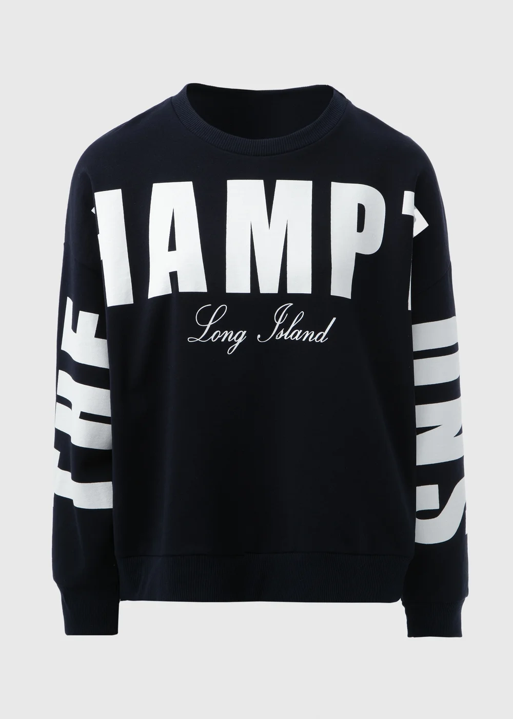 Navy Slogan Sweatshirt - S Image 5