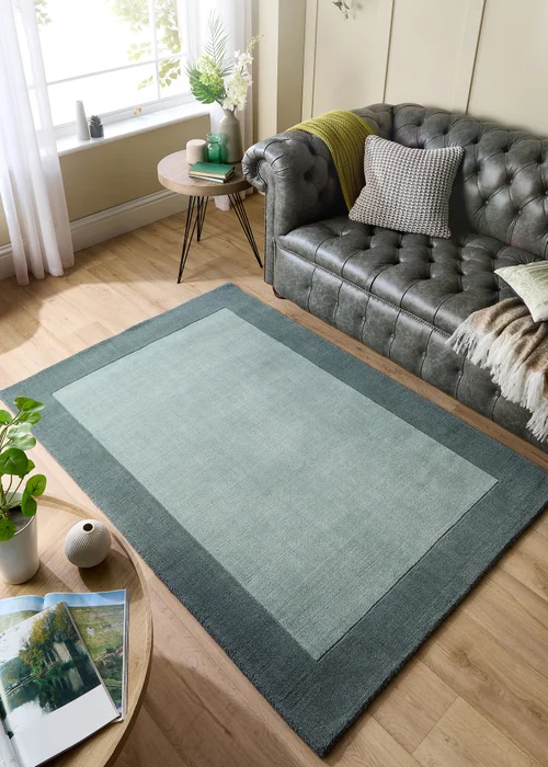 Origins Sage Green Borders Rug - 80 x 150 Image 1