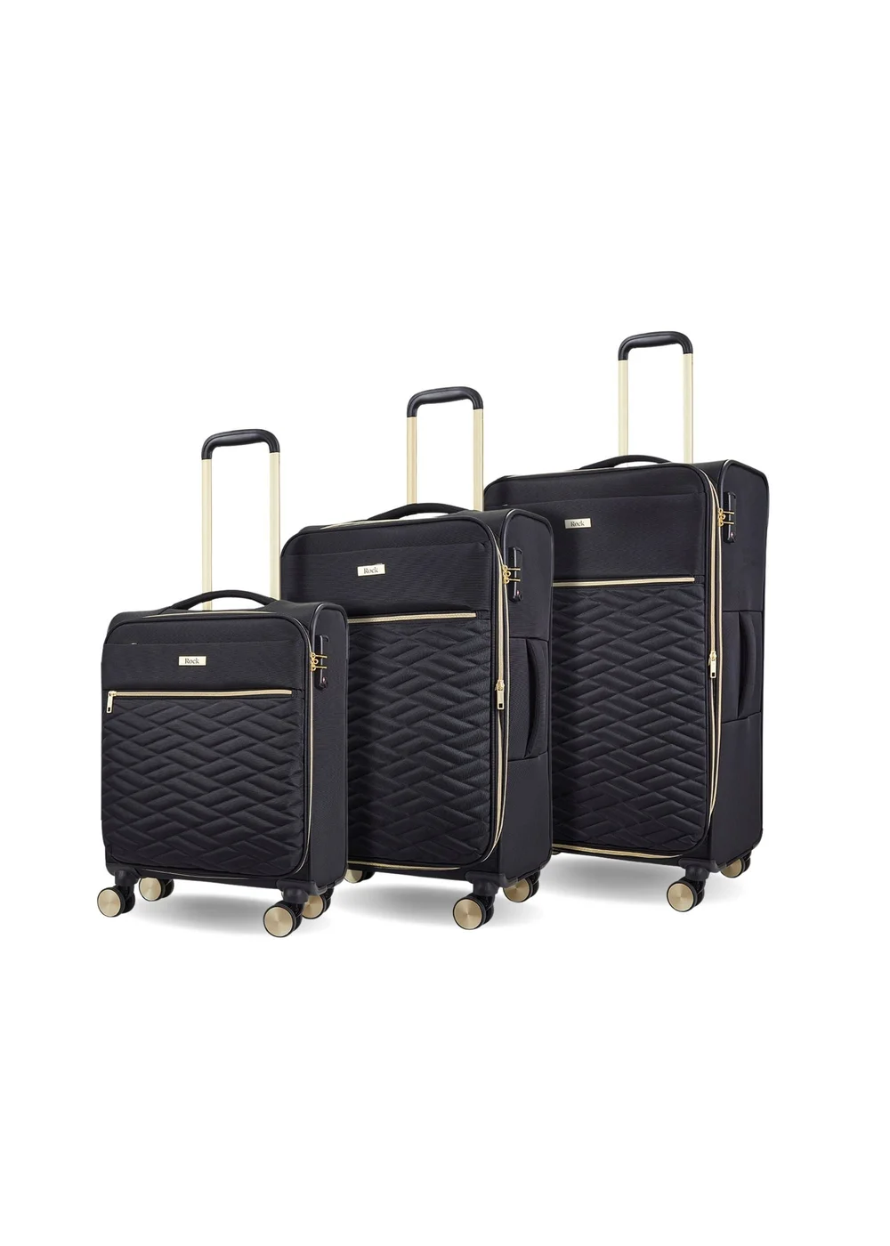 Rock Sloane Suitcase Black - UNDERSEAT Image 1