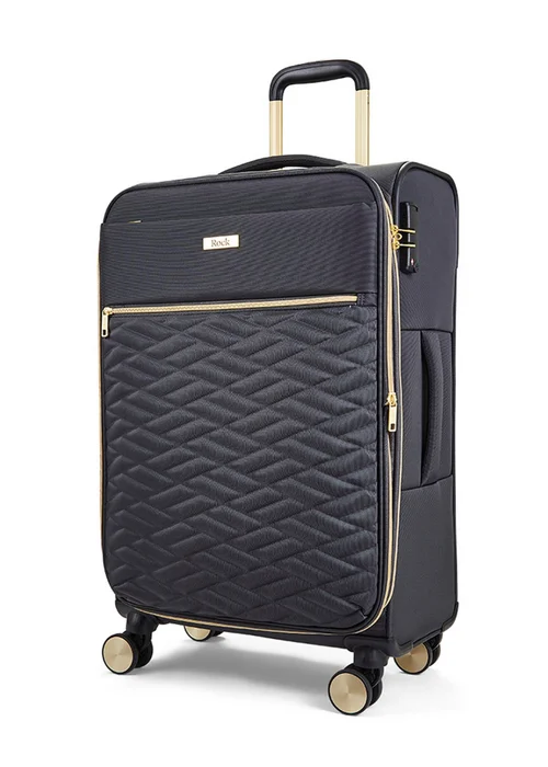Rock Sloane Suitcase Charcoal - Small Image 2